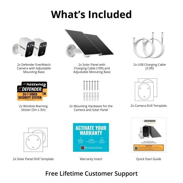 Defender Solar 4K AI Wireless Security Camera 2 Pack White-11