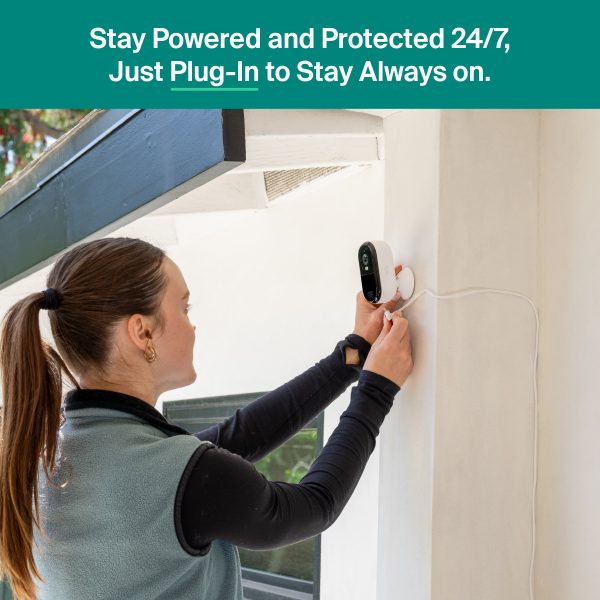 Arlo Essential Outdoor Security Camera 2K Plug In Home-5