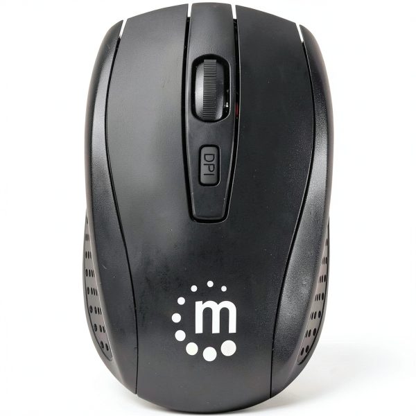 Manhattan Wireless Keyboard Mouse Set Black Ergonomic Design-3