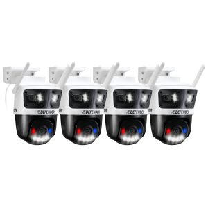 Defender AI 3K+ Guard Tri Lens PTZ WIFI Security Camera 4-0