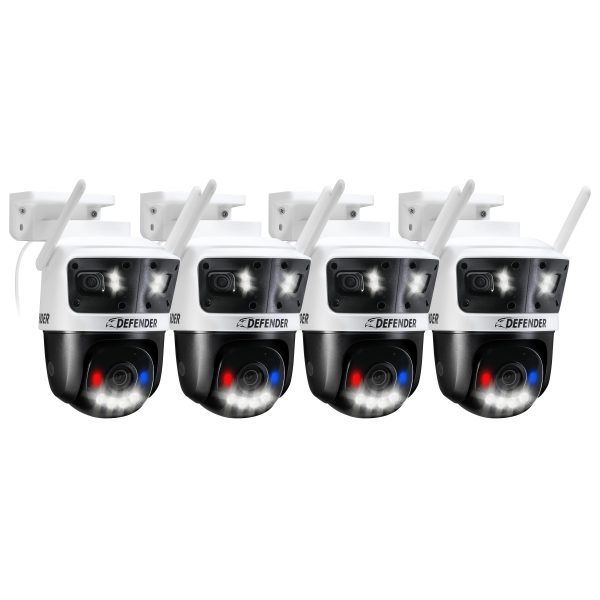 Defender AI 3K+ Guard Tri Lens PTZ WIFI Security Camera 4-0