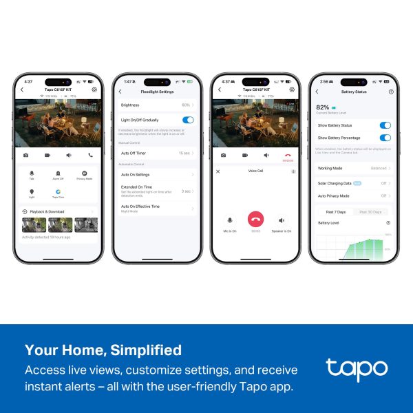 Tapo Floodlight Security Camera 2K QHD Wireless Pan Tilt-13