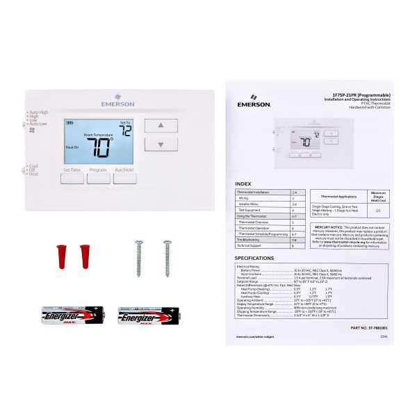 Emerson 70 Series 7 Day PTAC Digital Programmable Thermostat-4
