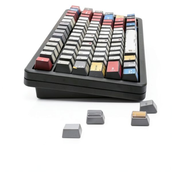 Retro Anime PBT Keycaps Cherry Profile Mechanical Keyboard-4