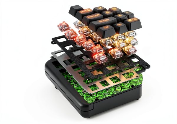 Adesso Ergonomic Mechanical Keyboard Cherry MX Brown Copilot-1