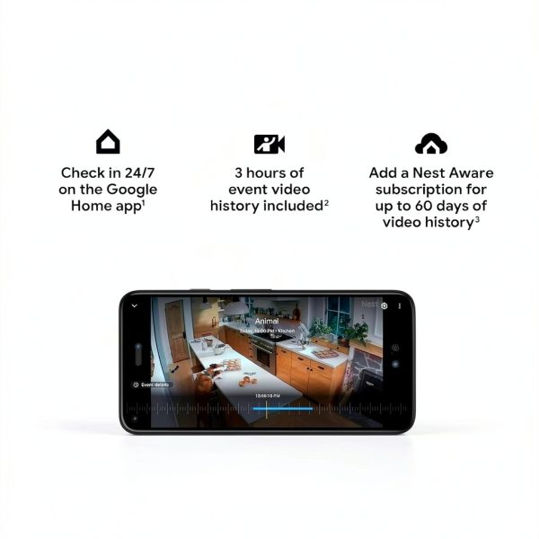 Google Nest Cam Outdoor Indoor Battery Security Camera-3