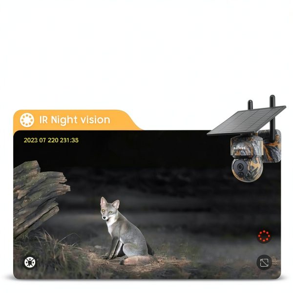 Cluzine 4G Solar Hunting Camera 4MP PTZ Outdoor Wildlife-2
