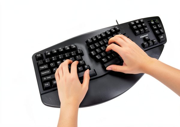 Adesso Ergonomic Mechanical Keyboard Cherry MX Brown Copilot-5