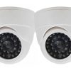 SPT Fake Security Dome Camera LED Light 2 Pack White-1