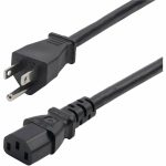 Computer Power Cord 8ft Heavy Duty Copper Wire UL Listed-0