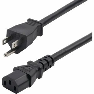 Computer Power Cord 8ft Heavy Duty Copper Wire UL Listed-0