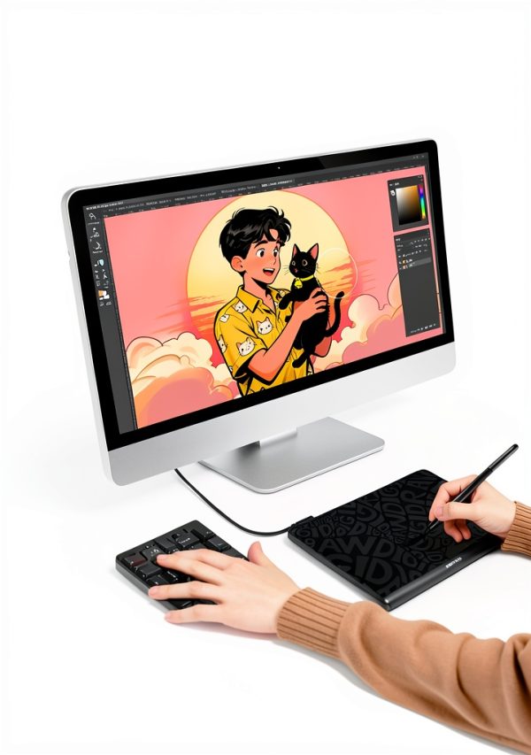 DigiDraw T410 Drawing Tablet 6.3 Inch Battery Free Pen-2